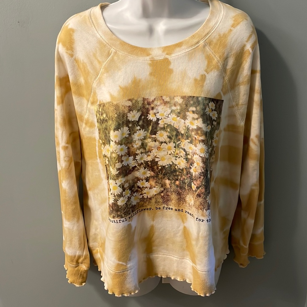 Oversized crew neck sweatshirt sz xs